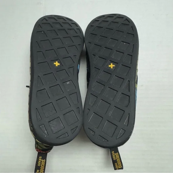 Dr. Martens Hackney Lace Up Canvas Boots In Black Hawaiian Floral Print Size: 6 - Picture 7 of 10